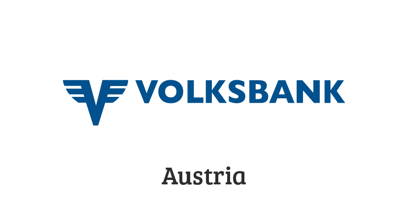 This photo shows Volksbank logo