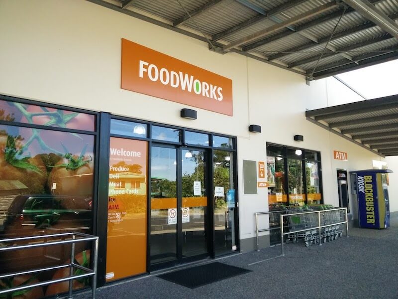 A photo of Foodworks entrance