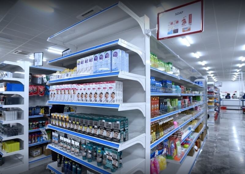 A photo of grocery aisle at Tuas South Minimart