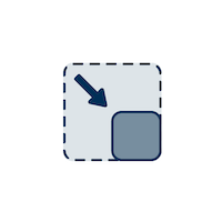 Compact footprint icon