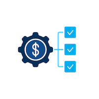 Cash reconciliation software icon