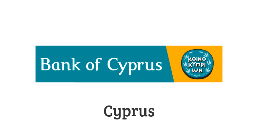 This photo shows Bank of Cyprus Logo