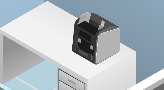 A cartoon image of a note counter