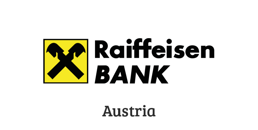 This photo shows Raiffeisen Bank Logo