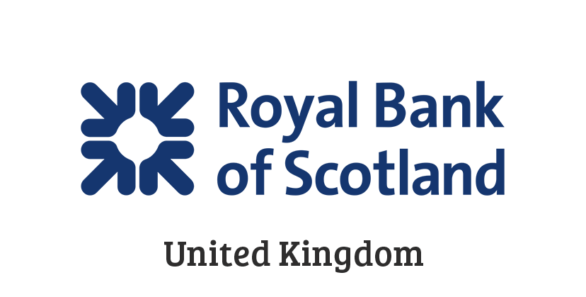 This photo shows Royal Bank Scotland logo