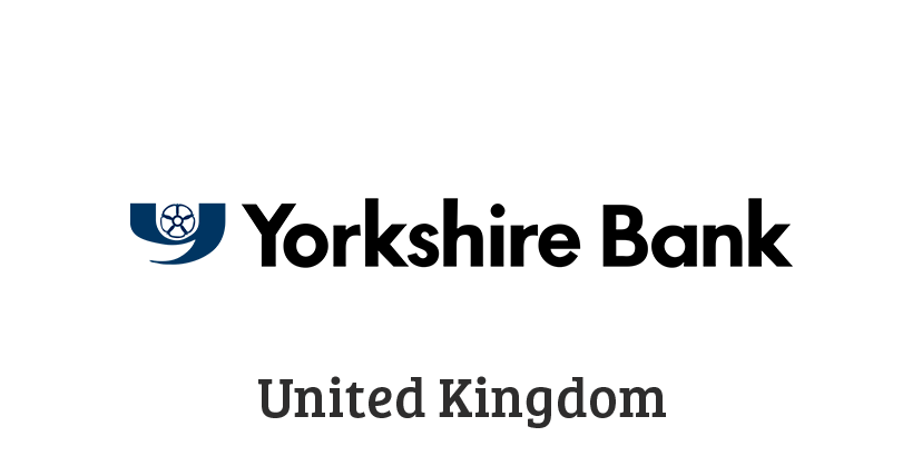 This photo shows Yorkshire Bank UK logo